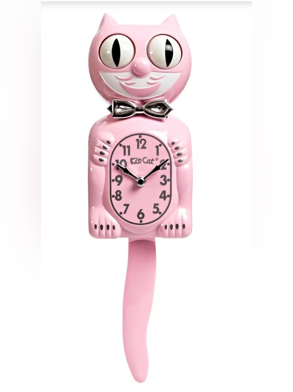 Pink Kit-Cat Style Pendulum Wall Clock rare